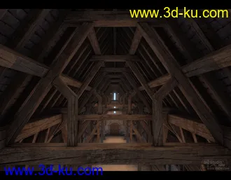 3D打印模型Tithe Barn的图片