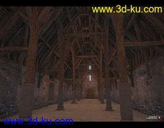 3D打印模型Tithe Barn的图片