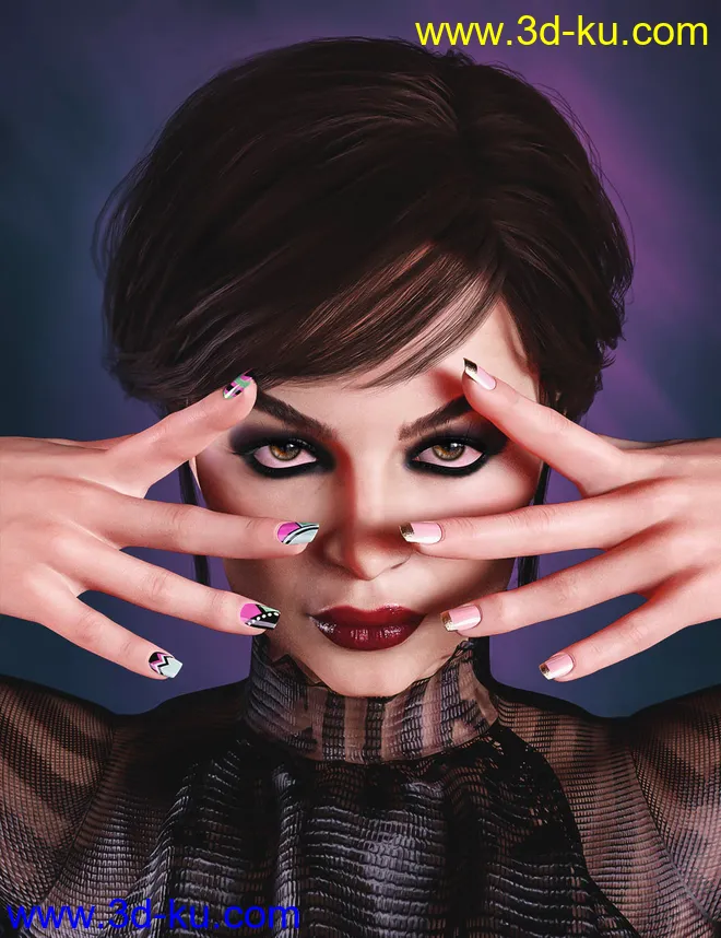 TMHL Nails for Genesis 3 and 8 Female(s)模型的图片1