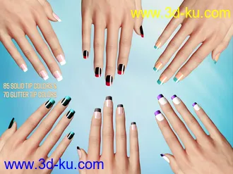 3D打印模型TMHL Nails for Genesis 3 and 8 Female(s)的图片