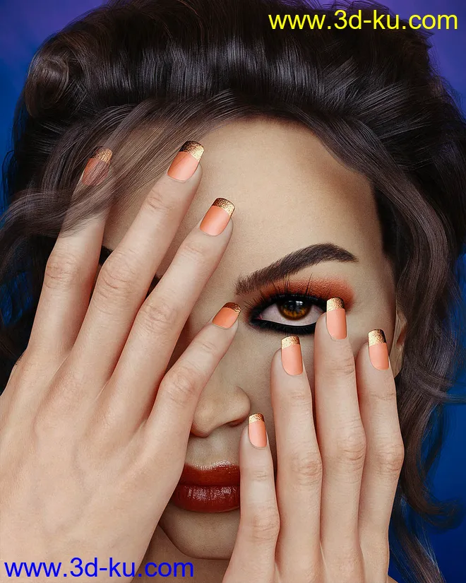 TMHL Nails for Genesis 3 and 8 Female(s)模型的图片8
