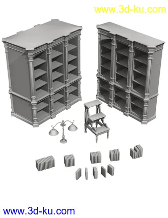 3D打印模型Treasury of Books的图片