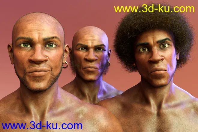 Trevon's 70s Style Character Hair and Outfit for Genesis 8.1 Male模型的图片2