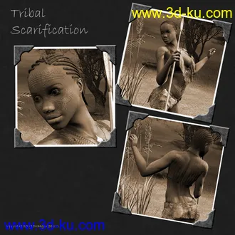 3D打印模型Tribal Scarification for M4 and V4的图片