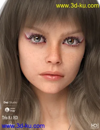 Tris HD For Genesis 8.1 Female模型的图片8