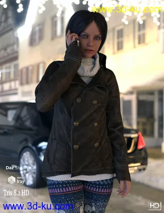 3D打印模型Tris HD For Genesis 8.1 Female的图片