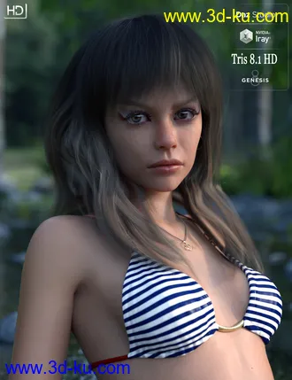 3D打印模型Tris HD For Genesis 8.1 Female的图片