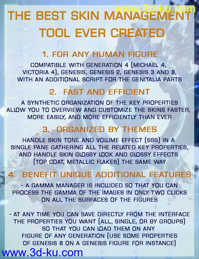 Ultimate Iray Skin Manager (Update February 2021)模型的图片2