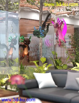 3D打印模型Ultimate Textures for Toon Axolotl的图片