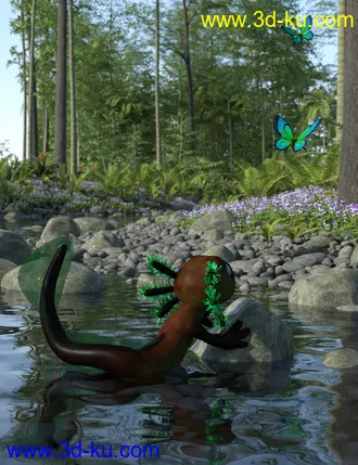 3D打印模型Ultimate Textures for Toon Axolotl的图片