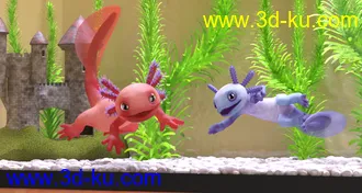 3D打印模型Ultimate Textures for Toon Axolotl的图片
