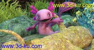 3D打印模型Ultimate Textures for Toon Axolotl的图片