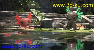 3D打印模型Ultimate Textures for Toon Axolotl的图片