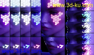3D打印模型Ultra Bright Makeup for Genesis 8 Female的图片