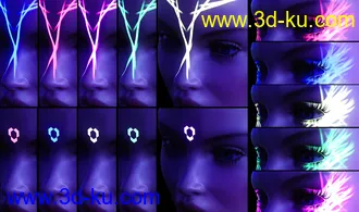 3D打印模型Ultra Bright Makeup for Genesis 8 Female的图片