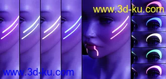 3D打印模型Ultra Bright Makeup for Genesis 8 Female的图片