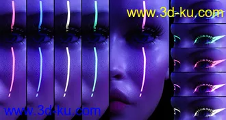 3D打印模型Ultra Bright Makeup for Genesis 8 Female的图片