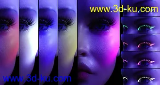 3D打印模型Ultra Bright Makeup for Genesis 8 Female的图片