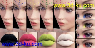 3D打印模型Ultra Bright Makeup for Genesis 8 Female的图片