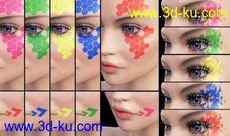 3D打印模型Ultra Bright Makeup for Genesis 8 Female的图片