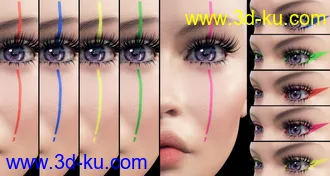 3D打印模型Ultra Bright Makeup for Genesis 8 Female的图片