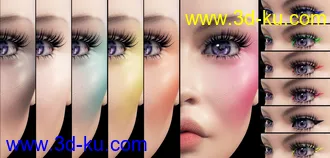 3D打印模型Ultra Bright Makeup for Genesis 8 Female的图片