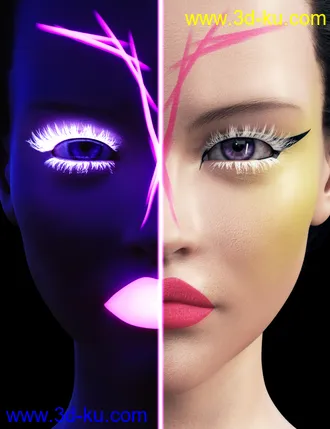 3D打印模型Ultra Bright Makeup for Genesis 8 Female的图片