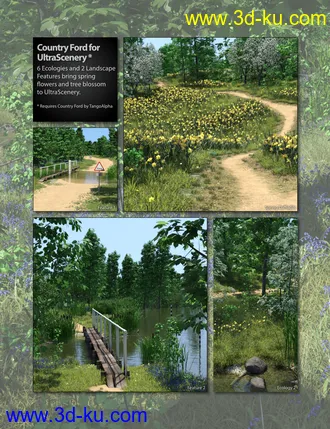 3D打印模型UltraScenery - Country Ford的图片