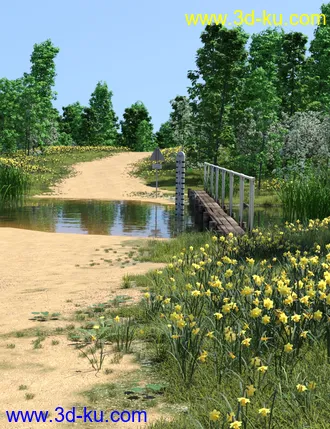 3D打印模型UltraScenery - Country Ford的图片