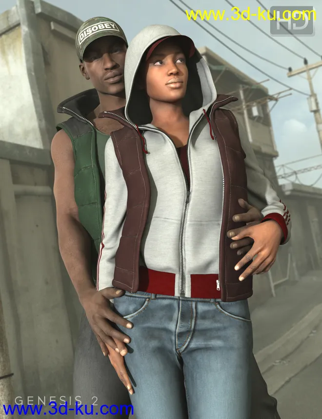 Urban Survivors HD for Genesis 2 Female(s) and Male(s)模型的图片2
