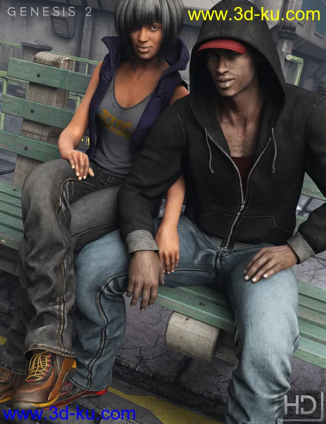 Urban Survivors HD for Genesis 2 Female(s) and Male(s)模型的图片3