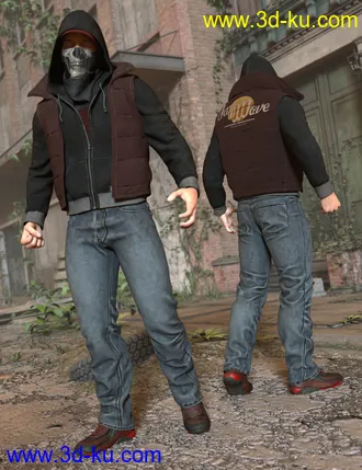 3D打印模型Urban Survivors HD for Genesis 2 Female(s) and Male(s)的图片
