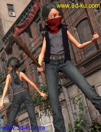 3D打印模型Urban Survivors HD for Genesis 2 Female(s) and Male(s)的图片