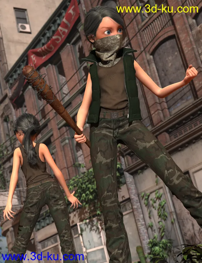 Urban Survivors HD for Genesis 2 Female(s) and Male(s)模型的图片8