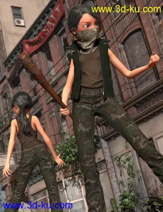 3D打印模型Urban Survivors HD for Genesis 2 Female(s) and Male(s)的图片
