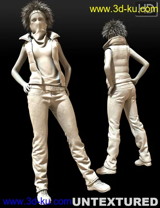 3D打印模型Urban Survivors HD for Genesis 2 Female(s) and Male(s)的图片