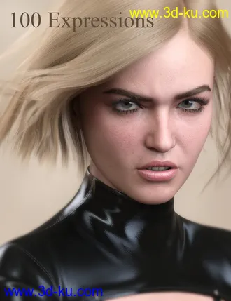 3D打印模型V 100 Expressions The Gold Collection 2 for Genesis 8.1 Female的图片