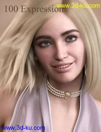 3D打印模型V 100 Expressions The Gold Collection 2 for Genesis 8.1 Female的图片