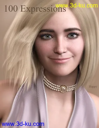 3D打印模型V 100 Expressions The Gold Collection 2 for Genesis 8.1 Female的图片