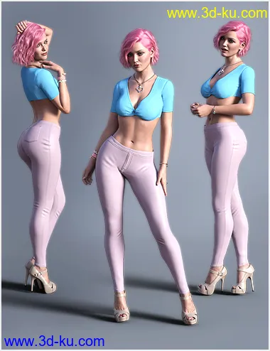 V Essential Poses for Genesis 8 Female & Genesis 8.1 Female模型的图片2