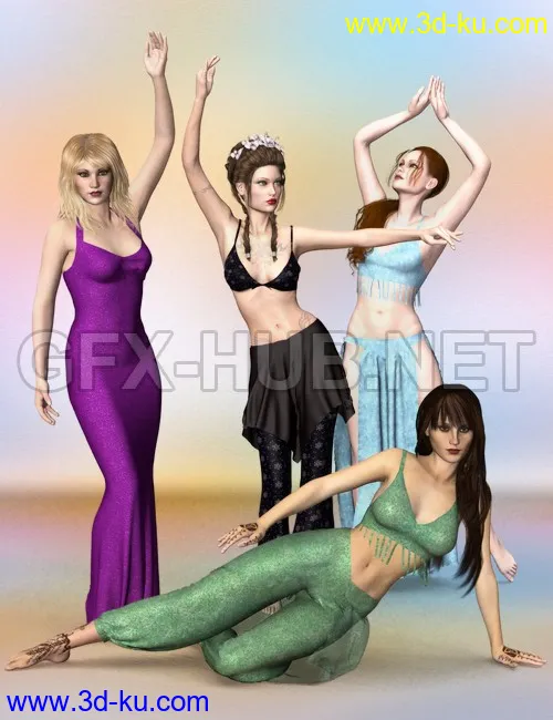 V5 Bellydance Poses模型的图片1
