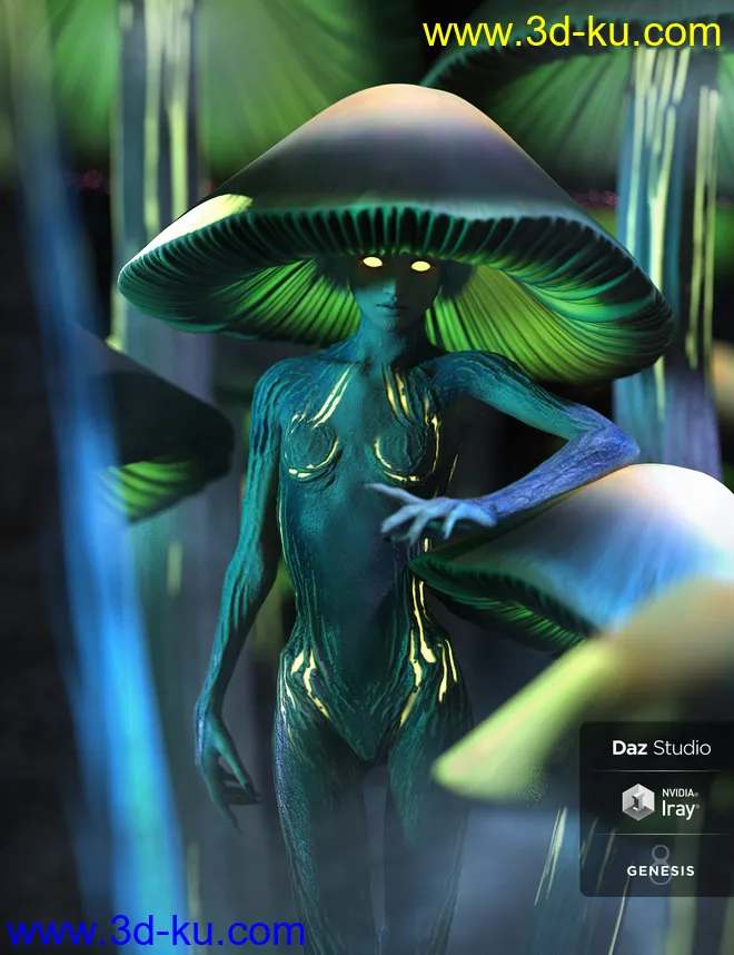 Vaispora HD for Genesis 8.1 Female模型的图片3