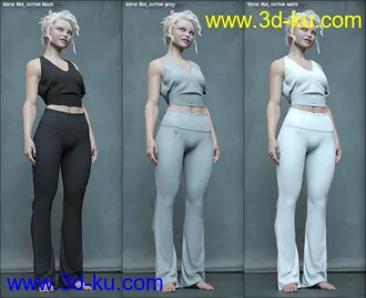 3D打印模型Verse Moi Outfit for Genesis 8 and 8.1 Females的图片