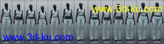 3D打印模型Verse Moi Outfit for Genesis 8 and 8.1 Females的图片