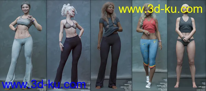 Verse Moi Outfit for Genesis 8 and 8.1 Females模型的图片12