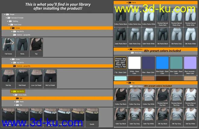 Verse Moi Outfit for Genesis 8 and 8.1 Females模型的图片13