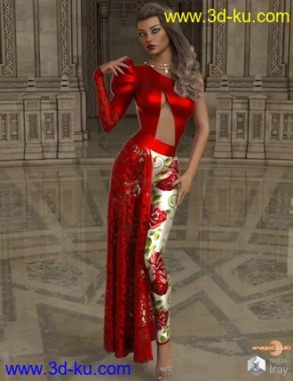 3D打印模型VERSUS - Atomique dForce pantsuit for G8F的图片