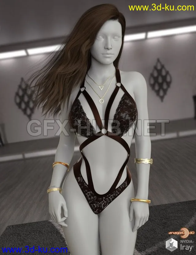 VERSUS - Fused II Outfit for Genesis 8.1 Females模型的图片1