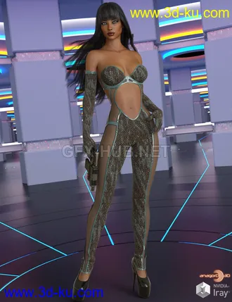 3D打印模型VERSUS - Rush Outfit for Genesis 8 Females的图片
