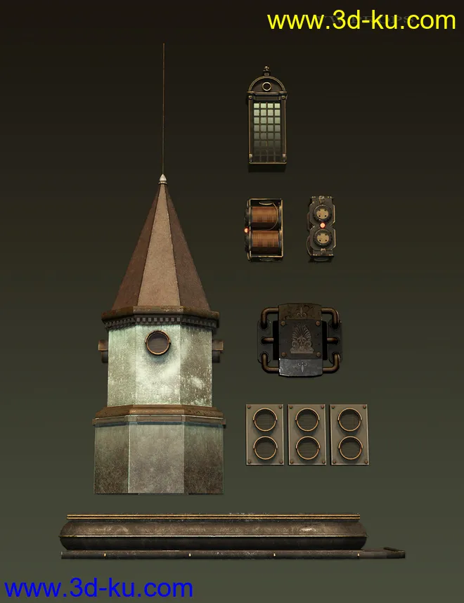 Victorian Steampunk Construction Set模型的图片8